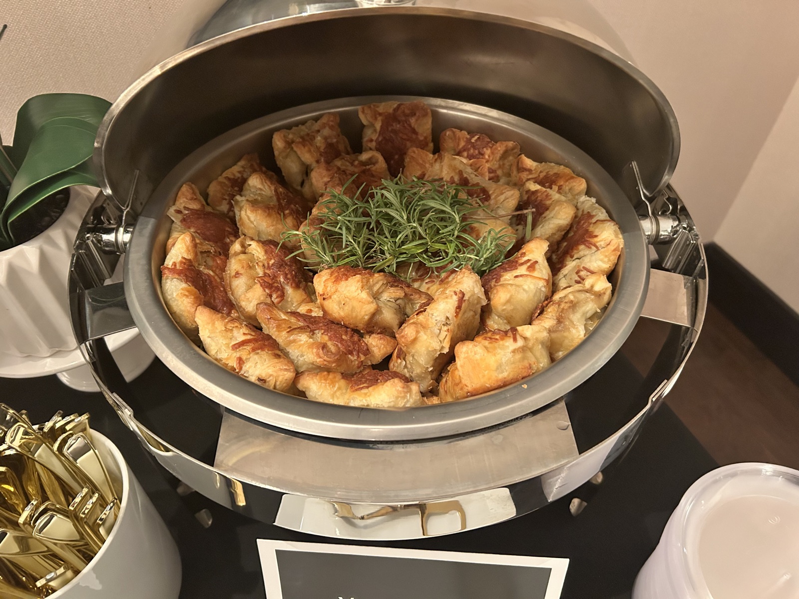 Golden mushroom tarts